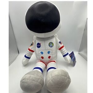 NASA Astronaut Plush Figure Stuffed Toy White Spacesuit Plushible 14 Inch NWT